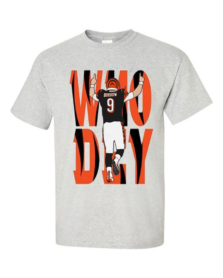 Cincinnati Bengals Joe Burrow Who Dey TShirt
